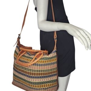 HAND MADE TAPESTRY EMBROIDERED VINTAGE TOTE DOCTOR SHOULDER BAG PURSE